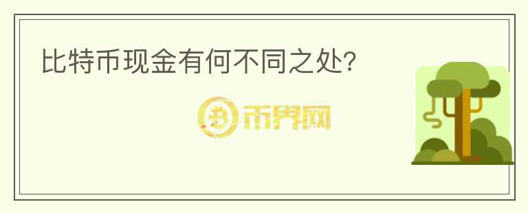 比特幣現(xiàn)金有何不同之處?