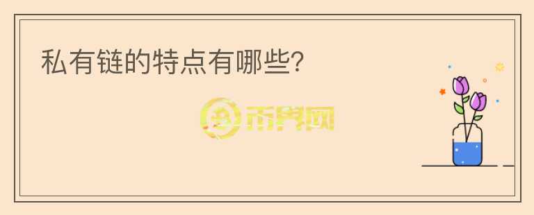 私有鏈的特點(diǎn)有哪些？
