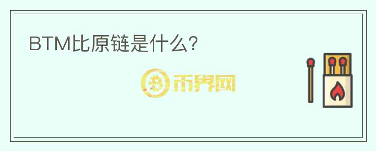 BTM比原鏈是什么？
