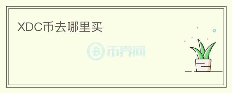 XDC幣去哪里買(mǎi)