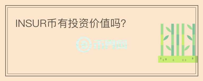 INSUR幣有投資價(jià)值嗎？