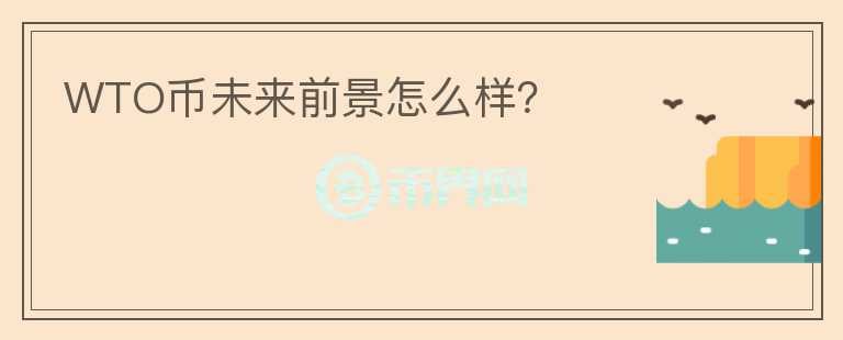 WTO幣未來前景怎么樣？