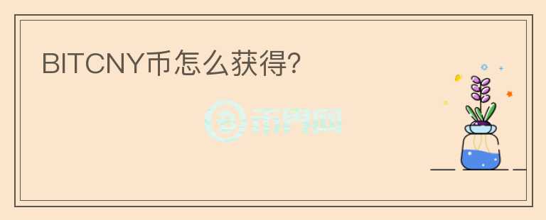 BITCNY幣怎么獲得？