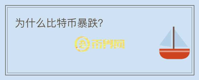 為什么比特幣暴跌？