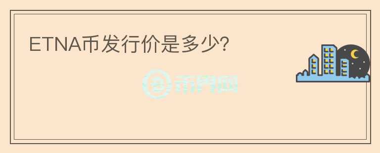 ETNA幣發(fā)行價是多少？