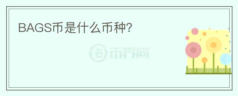 BAGS幣是什么幣種？