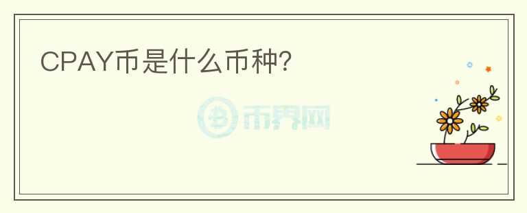 CPAY幣是什么幣種？